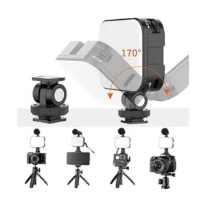 VIJIM VL100C Luz de video LED bicolor en cámara mini_4