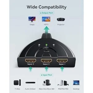 VILCOME Interruptor HDMI 4K interruptor HDMI de 3_3