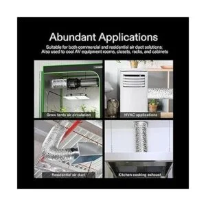 VIVOSUN Paquete de 2 conductos de aluminio flexible de 6_6