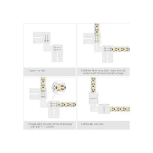 VIPMOON Conector de tira LED de esquina en ángulo recto_2
