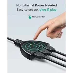 VILCOME Interruptor HDMI 4K interruptor HDMI de 3_4