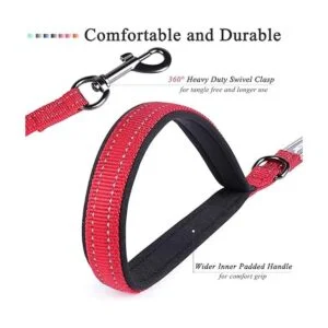 VIVAGLORY Correa de perro acolchada con dos asas correas_2