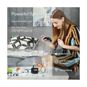 VIVOSUN Bomba sumergible de 210 GPH 800 LH 8 W bomba_2