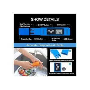 VIVOSUN Probador TDS 3 en 1 TDS EC y medidor de_5