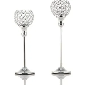 VINCIGANT Juego de 2 portavelas votivas de cristal_1