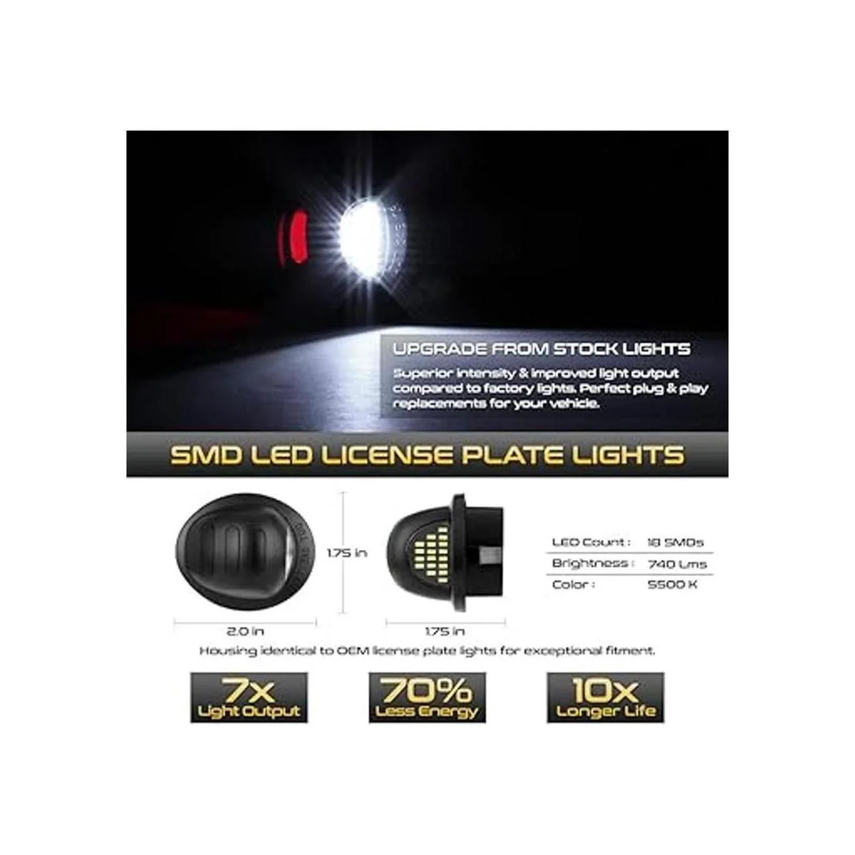 VIPMOTOZ Tubo de neón OLED rojo blanco puro LED placa de_2