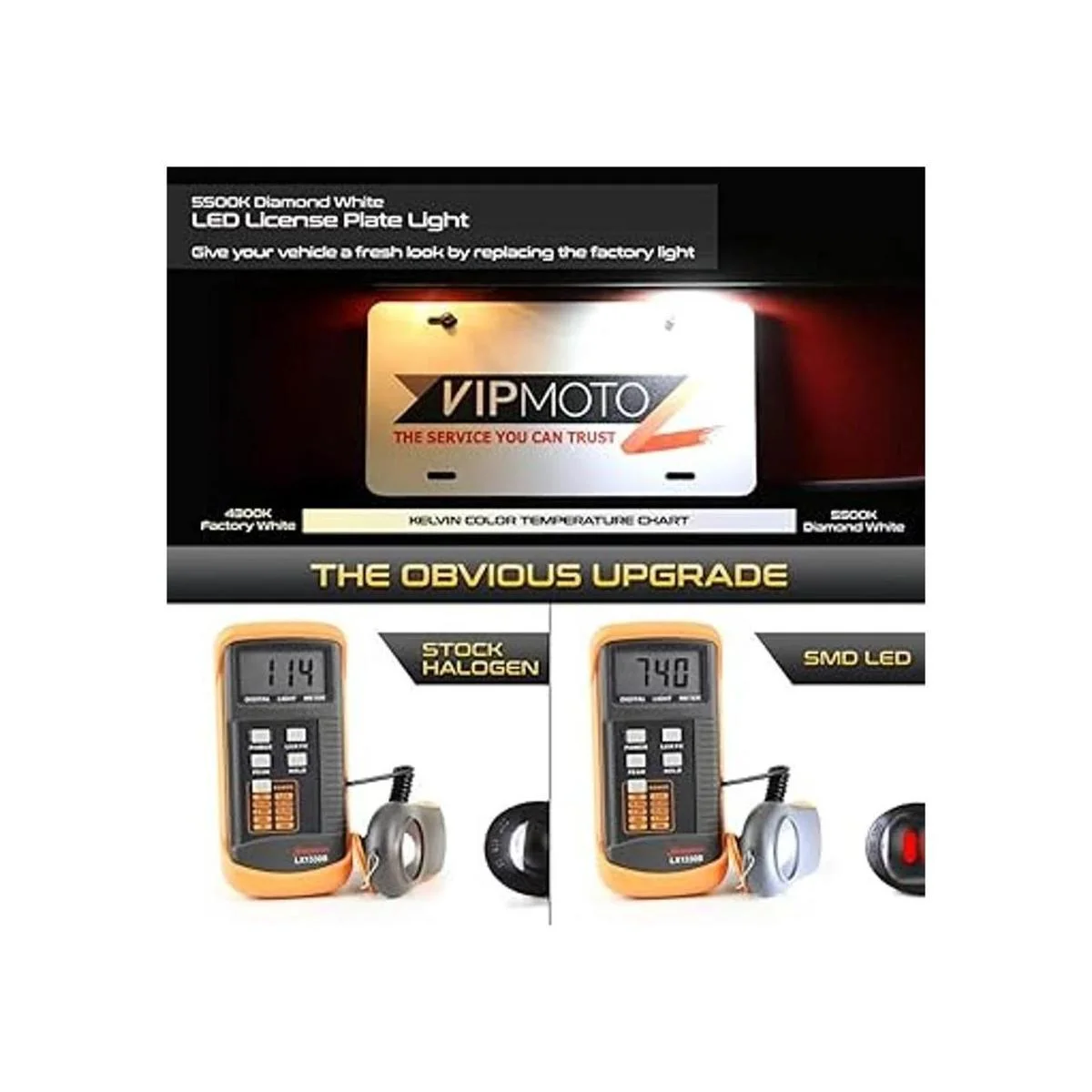 VIPMOTOZ Tubo de neón OLED rojo blanco puro LED placa de_3