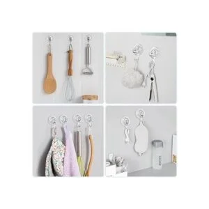 VISV Ganchos de ventosa pequeños y transparentes_3