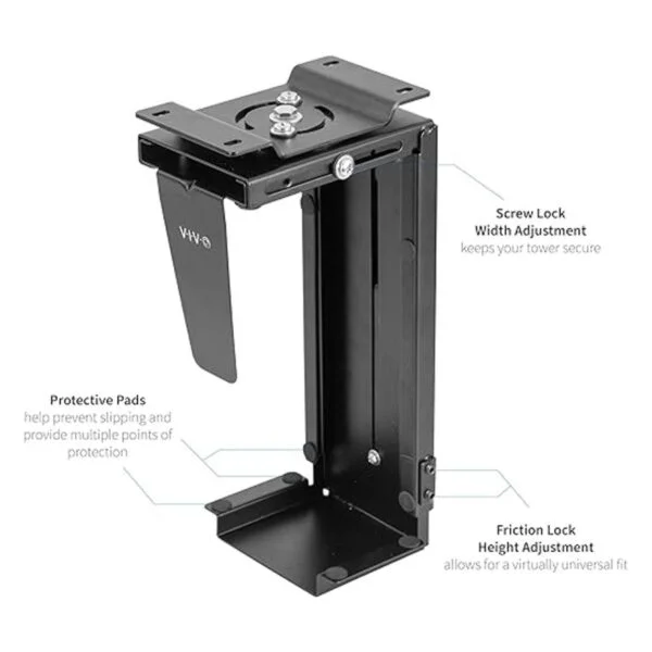VIVO Soporte de PC ajustable para debajo del escritorio y_2
