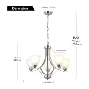 VINLUZ 5 candelabros contemporáneos de níquel cepillado_4