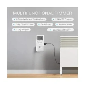 VIVOSUN Temporizador digital programable de 7 días con_3