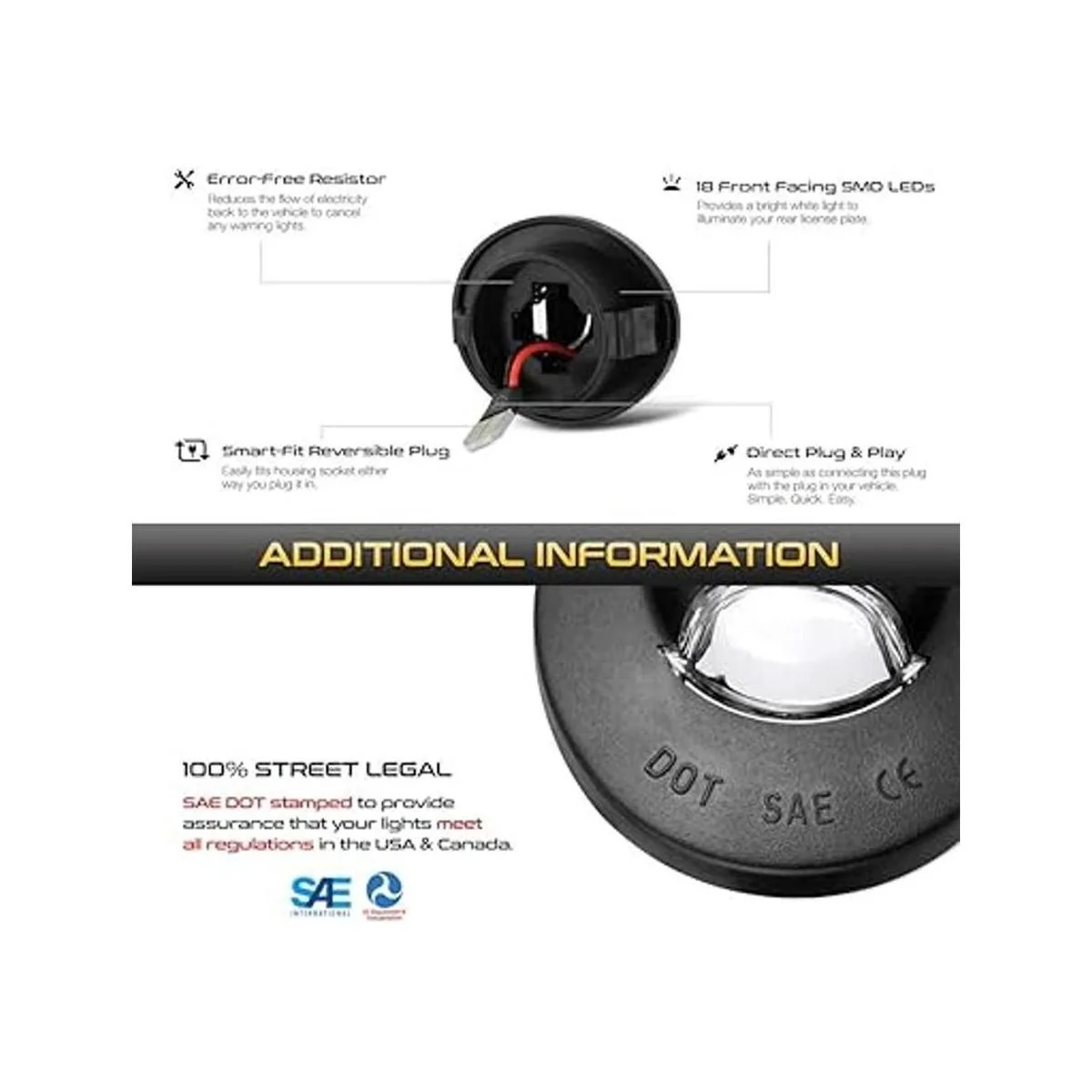 VIPMOTOZ Tubo de neón OLED rojo blanco puro LED placa de_5