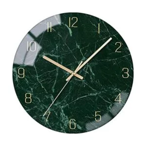 VIKMARI Reloj de pared de cristal silencioso sin tictac_1