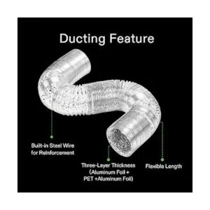 VIVOSUN Paquete de 2 conductos de aluminio flexible de 6_3