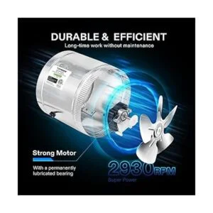 VIVOSUN 4 Inch Inline Duct Fan 100 CFM HVAC Exhaust_4
