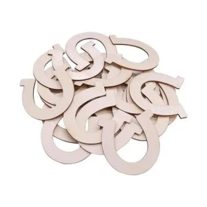 VERNUOS 36 piezas pendientes de madera herradura para_2