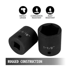 VEVOR Juego de llaves de impacto de 12 pulgadas 19