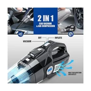 VARSK Aspiradora de automóvil 4 en 1 inflador de_2