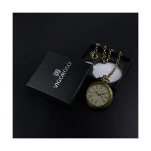 VIGOROSO Reloj de bolsillo para hombre estilo vintage de_3