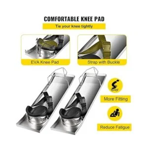 VEVOR Rodilleras de hormigón deslizantes de 28 x 8