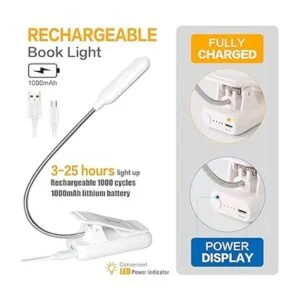 VAVOFO Luz de lectura con clip para cama infantil 7 LEDS_5