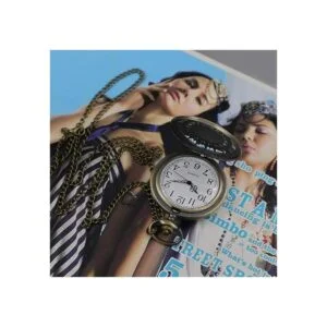 VIGOROSO Reloj de bolsillo para hombre color negro_3