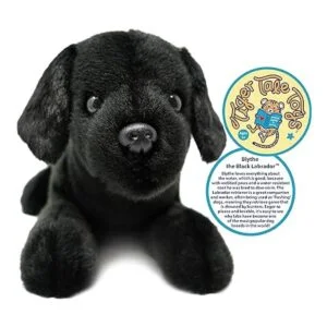 VIAHART Blythe Black Lab Peluche de peluche de 12.0 in_2