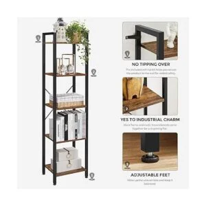 VASAGLE ALINRU Estantería de almacenamiento de 5 niveles_5