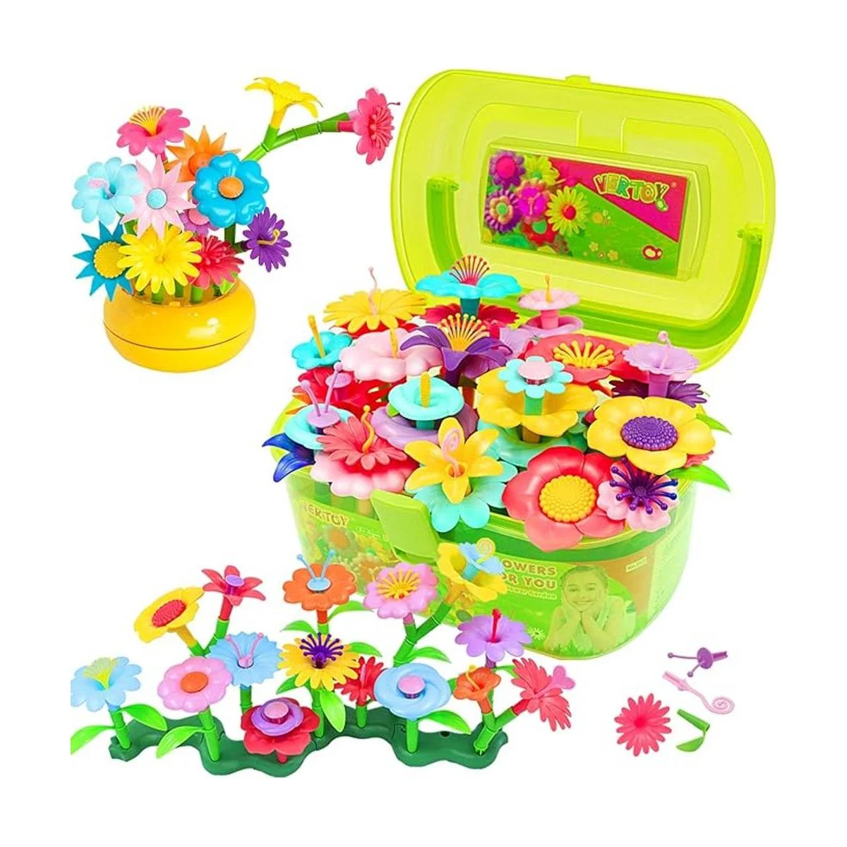 VERTOY Juego de juguetes de construcción de jardín de_1
