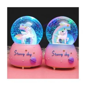 VECU Globo de nieve de unicornio para niños globo de