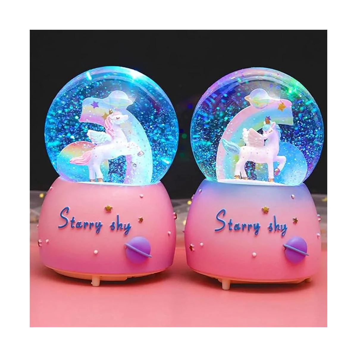 VECU Globo de nieve de unicornio para niños globo de