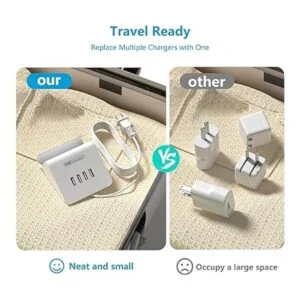 VHBW Estación de carga USB de 25 W estación de carga USB_6