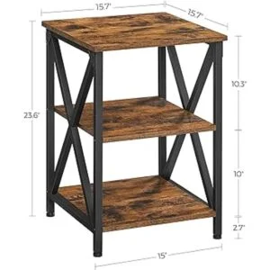 VASAGLE Mesa auxiliar mesa auxiliar con almacenamiento_3