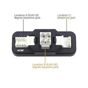 VCE RJ45 Cat6 Keystone Jacks UL Listado 50 unidades UTP_3