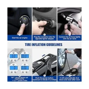 VARSK Aspiradora de automóvil 4 en 1 inflador de_3