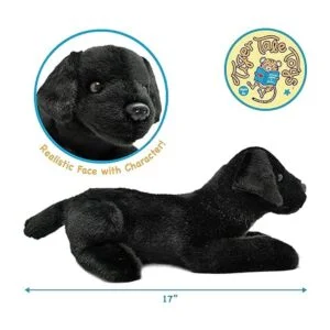 VIAHART Blythe Black Lab Peluche de peluche de 12.0 in_3