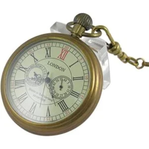 VIGOROSO Reloj de bolsillo para hombre estilo vintage de_1