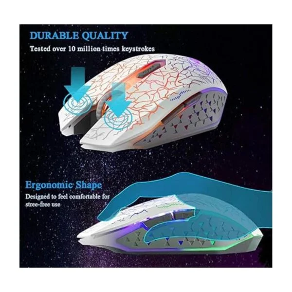 VEGCOO C10 Ratón inalámbrico para juegos mouse para_2