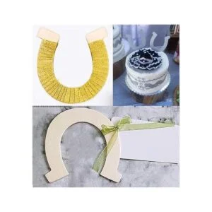 VERNUOS 36 piezas pendientes de madera herradura para_4