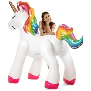 VICKEA Inflatable Sprinkler for Summer Party Fun Rainbow_4