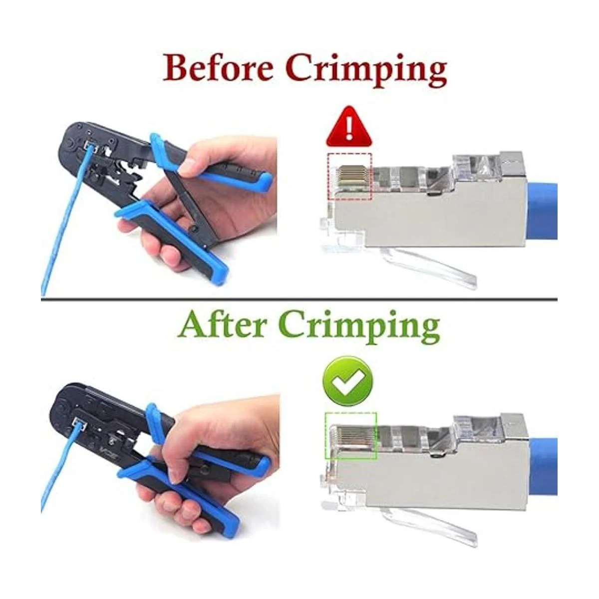 VCE RJ45 RJ11 RJ12 Herramienta de crimpado Ethernet_5
