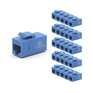 VCE Paquete de 25 acopladores Keystone RJ45 CAT6 acoplador_1