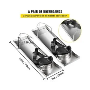 VEVOR Rodilleras de hormigón deslizantes de 28 x 8