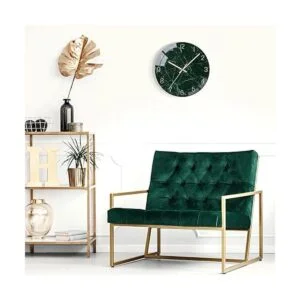 VIKMARI Reloj de pared de cristal silencioso sin tictac_6