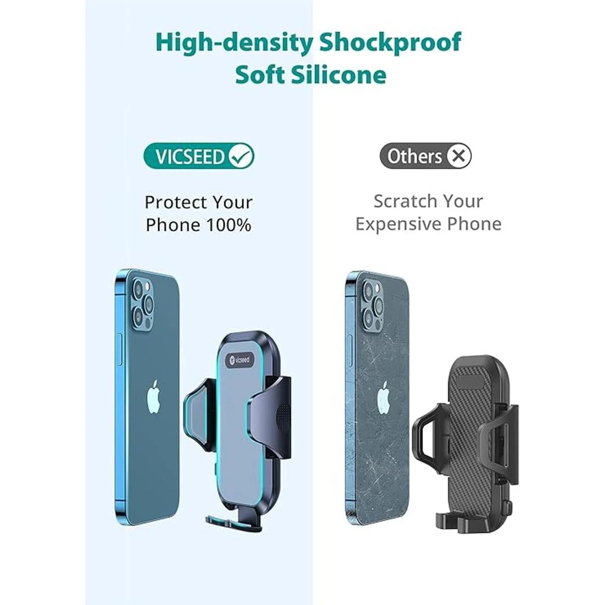 VICSEED Soporte de teléfono para automóvil ranura para CD_4