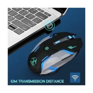 VEGCOO C8 Ratón inalámbrico recargable inalámbrico con