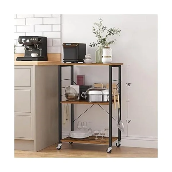 VASAGLE ALINRU Estante de cocina con ruedas carrito de_3