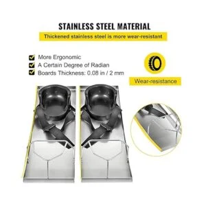 VEVOR Rodilleras de hormigón deslizantes de 28 x 8