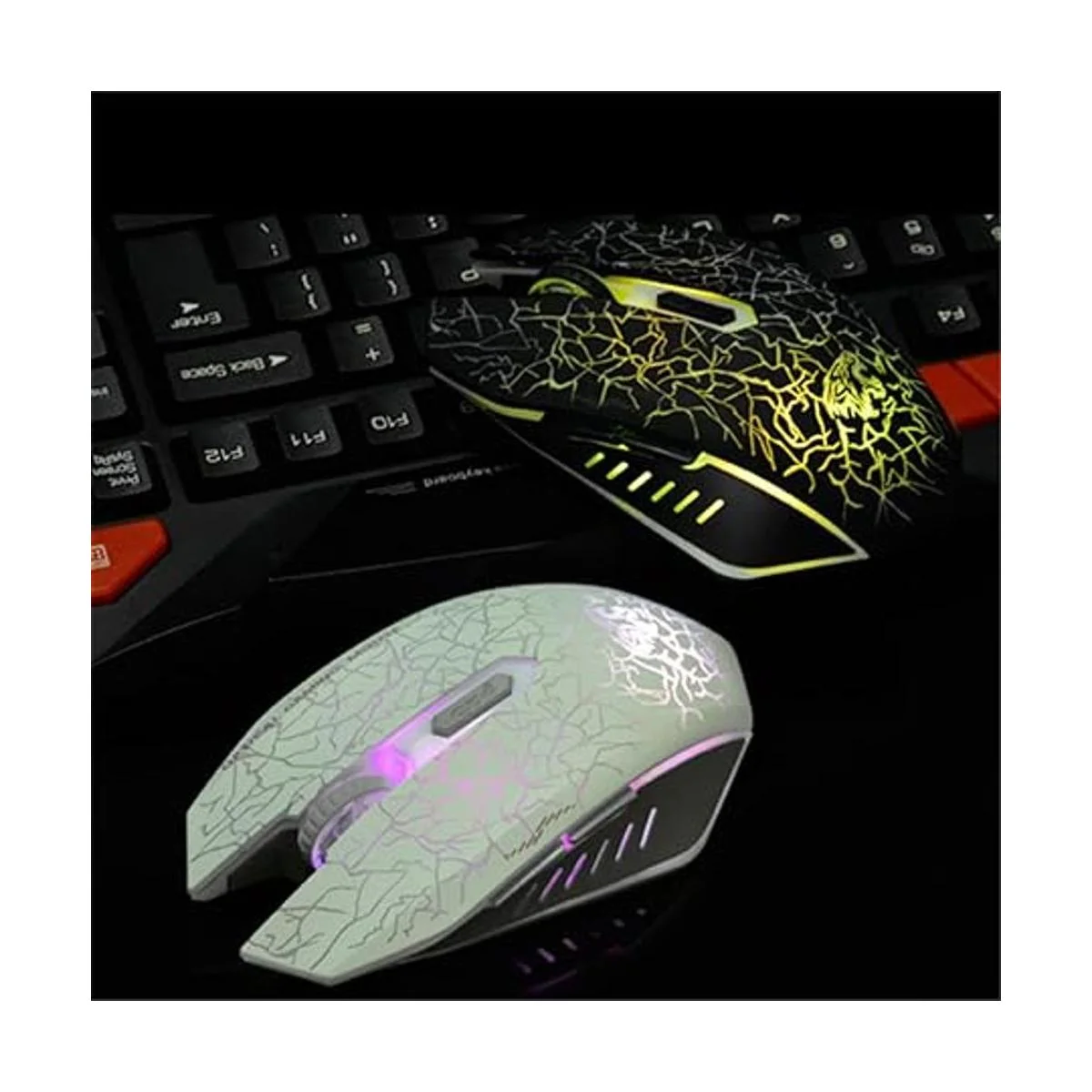 VEGCOO C10 Ratón inalámbrico para juegos recargable_5