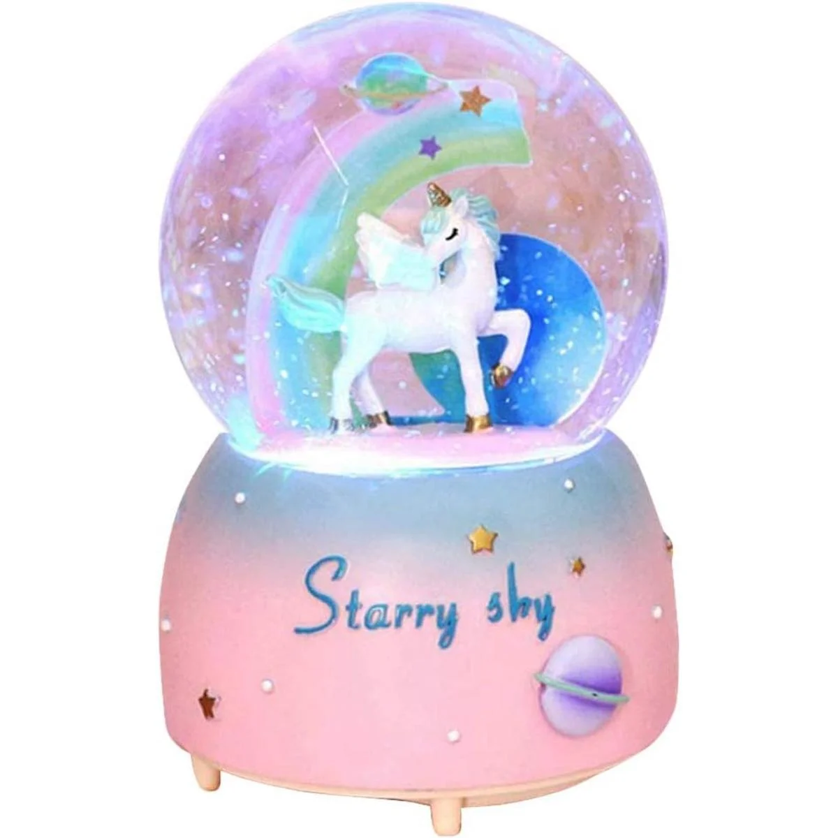 VECU Globo de nieve de unicornio para niños globo de